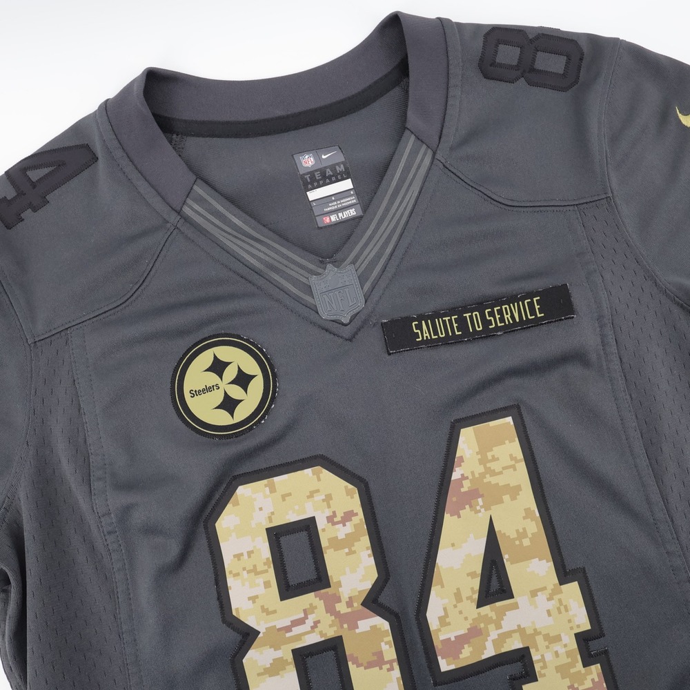 Nike Pittsburgh Steelers Salute to Service Jersey Grey Womens Large